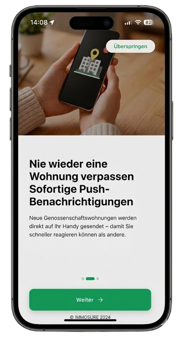 Gnossy App auf dem iPhone